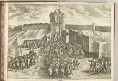 Ärkehertig Ernsts inträde vid en stadsport i Bryssel, 1594 av Pieter van der Borcht (I) (attributed to)