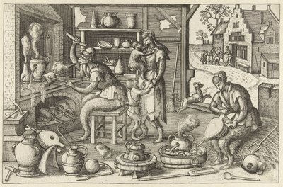 Alkemist Apenspel (serietitel) av Pieter van der Borcht (I)