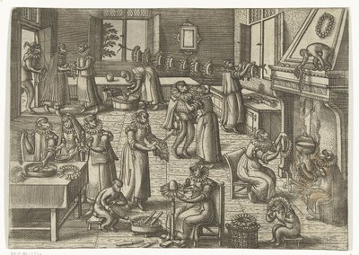 krage studio Apenspel (serietitel) av Pieter van der Borcht (I)