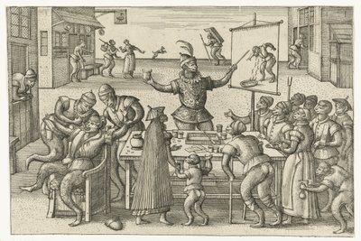 Kvacksalvare Monkey Game (serietitel) av Pieter van der Borcht (I)