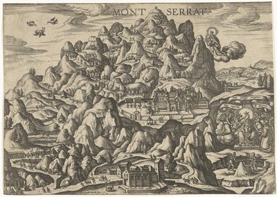Montserrat, pilgrimsfärdsplats för Jungfrun. av Pieter van der Borcht (I)