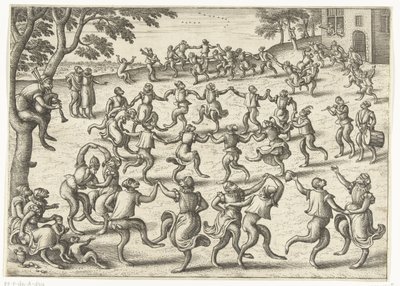 Rondedans Apenspel (serietitel) av Pieter van der Borcht (I)