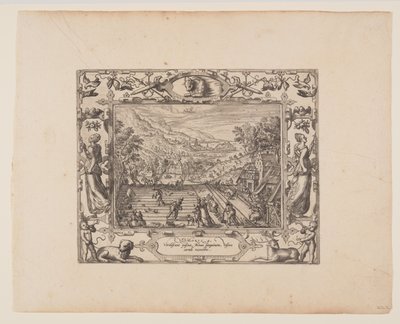 April, från The Twelve Months av Pieter van der Borcht