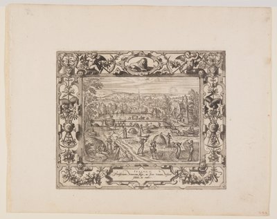 Juli, från The Twelve Months av Pieter van der Borcht
