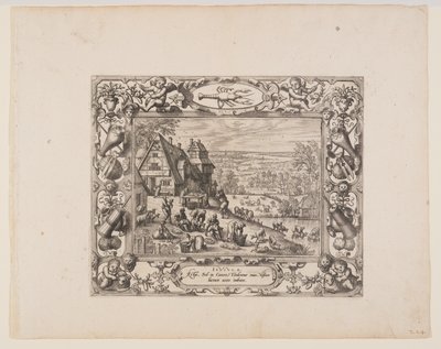Juni, från The Twelve Months av Pieter van der Borcht