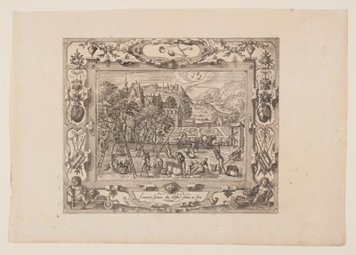 Oktober, från The Twelve Months av Pieter van der Borcht
