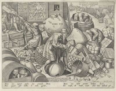 Allegori om själviskhet Elck (titel på objekt) av Pieter van der Heyden