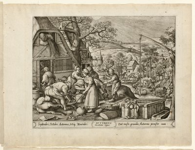 Höst, från De fyra årstiderna av Pieter van der Heyden