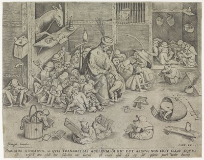 Åsnan i skolan av Pieter van der Heyden