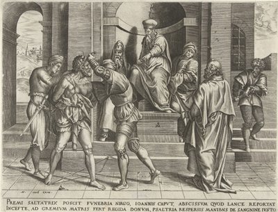 Fängelse av Johannes Döparen av Pieter van der Heyden