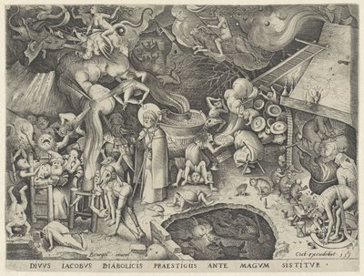 James the Greater möter magikern Hermogenes Tale of the Magician Hermogenes (serietitel) av Pieter van der Heyden