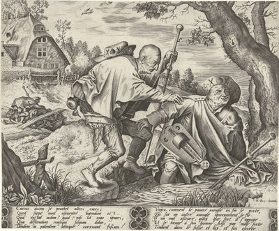Liknelsen om de två blinda av Pieter van der Heyden