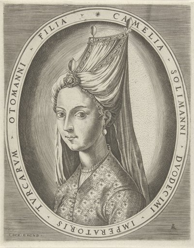 Porträtt av Amalia, dotter till Suleyman I den store Porträtt av linjaler (serietitel) av Pieter van der Heyden