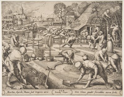 Spring Ver från Årstiderna, 1570. av Pieter van der Heyden