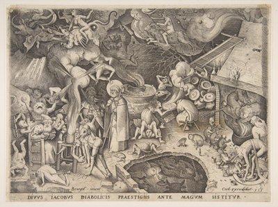 St. James and the Magician Hermogenes från The Story of the Magician Hermogenes, 1565. av Pieter van der Heyden