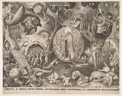 Kristi nedstigning i limbo, ca. 1561. av Pieter van der Heyden
