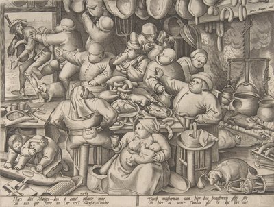 Det feta köket, 1563. av Pieter van der Heyden