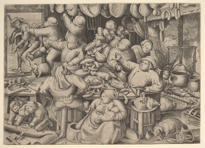 Det feta köket, 1563. av Pieter van der Heyden