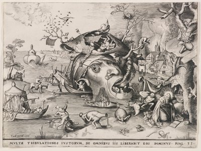 Frestelsen av Sankt Antonius av Pieter van der Heyden