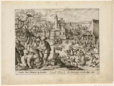 Winter, från The Four Seasons av Pieter van der Heyden