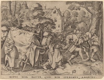 Bröllopet mellan Mopsus och Nisa av Pieter van der Heyden after Pieter Bruegel the Elder