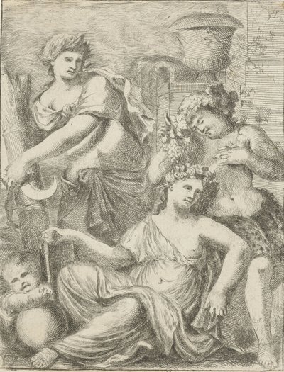 Ceres, Bacchus och Venus av Pieter van der Plas (II)