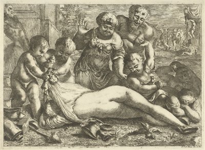 En berusad bacchante av Pieter van der Plas (II)