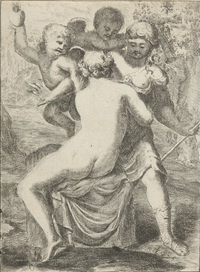 Jupiter förför Callisto av Pieter van der Plas (II)