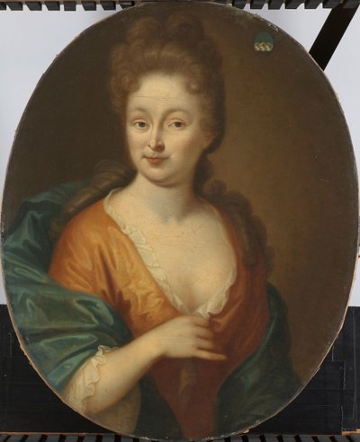 Porträtt av en kvinna, möjligen Elisabeth Hollaer, hustru till Theodorus Rijswijk av Pieter van der Werff (attributed to)