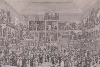 Utställning på Salon du Louvren 1787. av Pietro Antonio Martini
