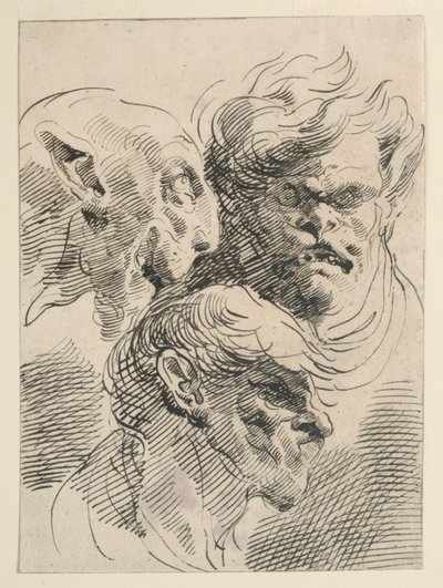 Groteska huvuden av Pietro Antonio Novelli