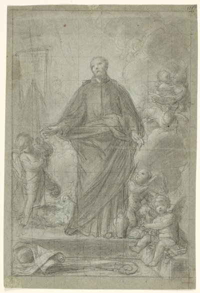 St Cajetan av Thiene (?) omgiven av putti av Pietro Antonio de Pietri