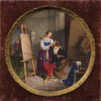 Raphael och Fornarina av Pietro Bagatti Valsecchi