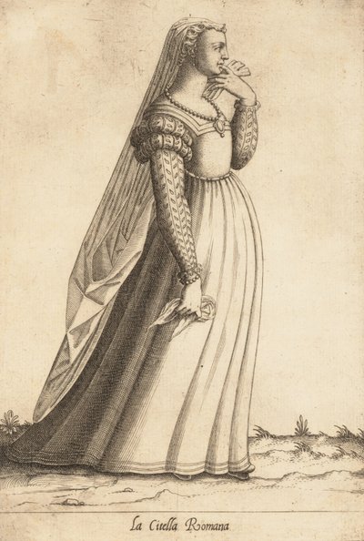 La Citella Romana Maiden, ca. 1580. av Pietro Bertelli.