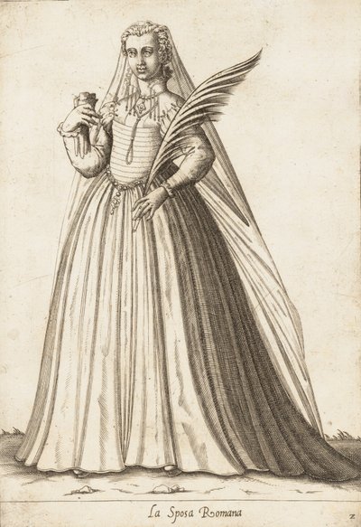 Den romerska bruden, ca. 1580. av Pietro Bertelli.