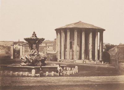 Vestas tempel, 1850-talet. av Pietro Dovizielli