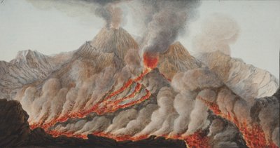 Platta X från Campi Phlegraei: Observations of the Volcanoes of the two Sicilies av William Hamilton, 1776 (wc på papper) av Pietro Fabris