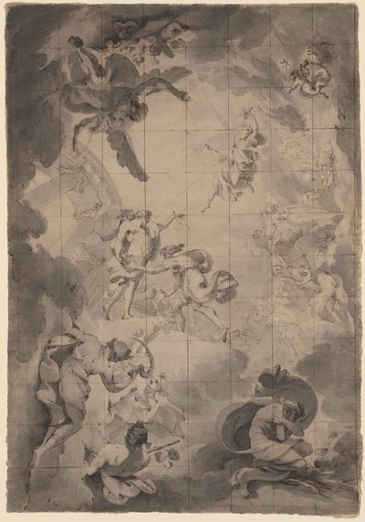 Studier av Aurora och Apollo av Pietro Fancelli