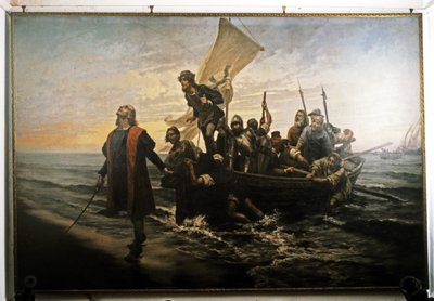 Columbus landstiger i Amerika. 1492. av Pietro Gabrini
