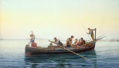 På väg hem, Neapelbukten av Pietro Gabrini