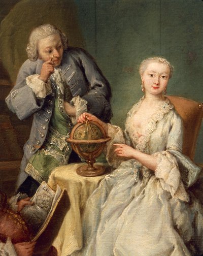Geografilektion av Pietro Longhi