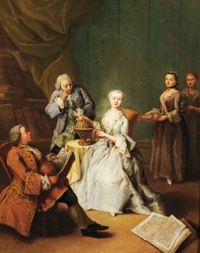 Geografilektion av Pietro Longhi