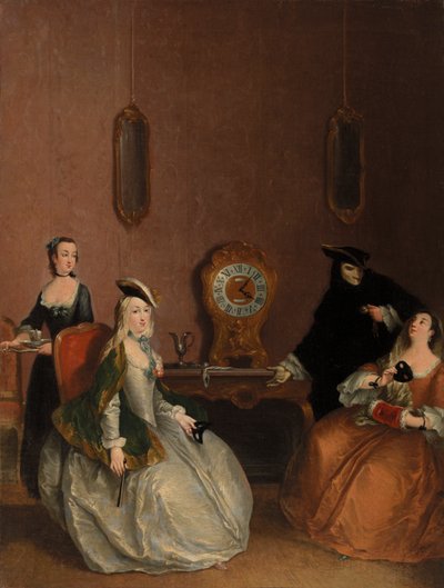 Interiör scen - Maskeradfest av Pietro Longhi