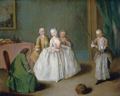 Spelet om den kokande grytan av Pietro Longhi