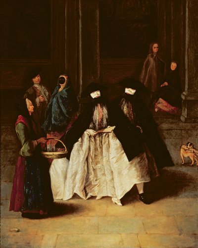 The Parfym Seller (olja på duk) (se även 166068) av Pietro Longhi