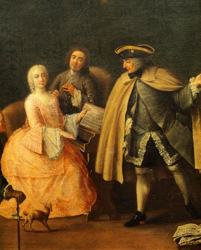 Musikläraren, av Pietro Longhi (1701-1785) av Pietro Longhi
