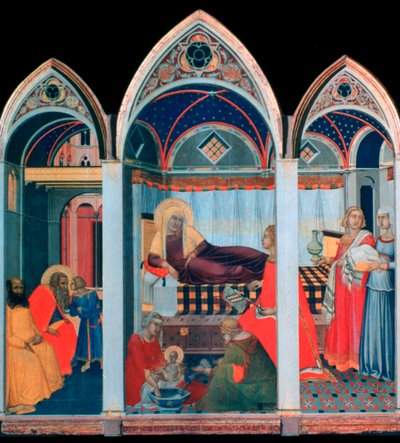Jungfruns födelse, 1342 av Pietro Lorenzetti