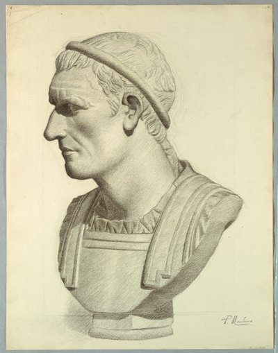 Byst av en romersk senator (återgivning från en gipsavgjutning) av Pietro Montana