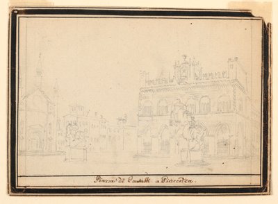 Teckning, Piazza de
