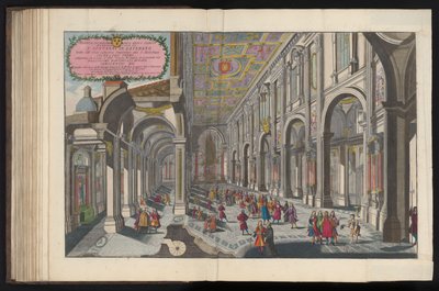Se inredningen från Sint-Jan van Lateranen i Rom Utsikt över det heliga området i Lateranbasilikan (...) (titel på objekt) av Pietro Paolo Girelli